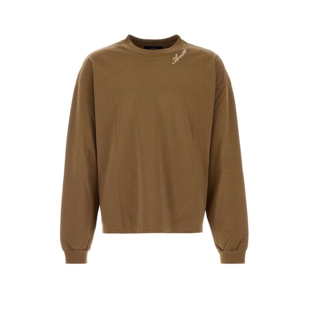 Amiri Men Brown Cotton Oversize T-Shirt